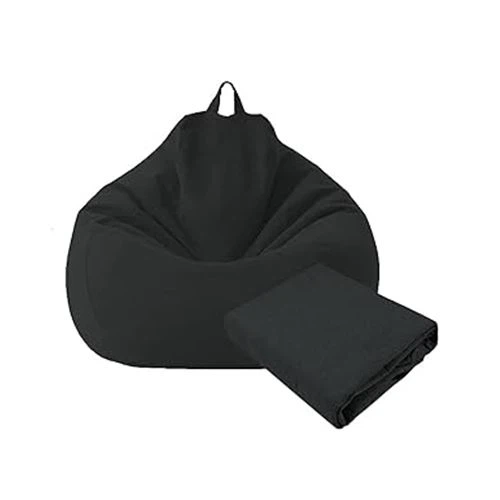 Housse de fauteuil poire pliante noire