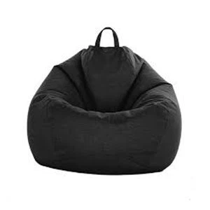 Housse de fauteuil poire d'extérieur noire