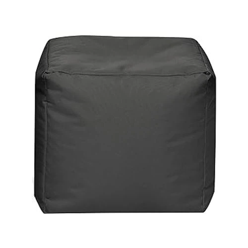 Housse de canapé pouf carré noir