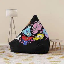 Housse de chaise pouf dessin animé