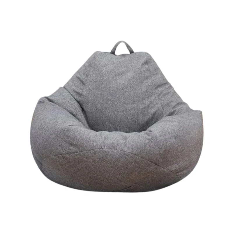 Housse de canapé pouf gris
