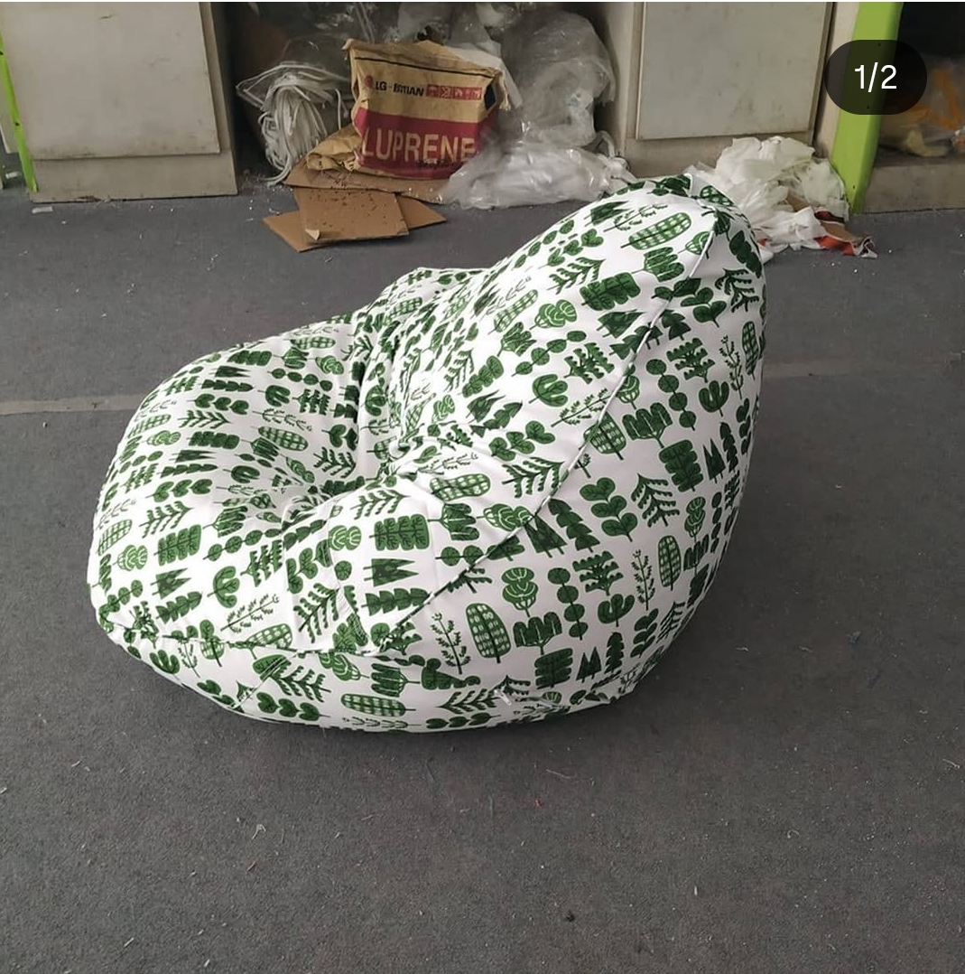 Customized Printed Bean Bag Chair detail