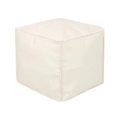 Housse de canapé pouf carré en lin