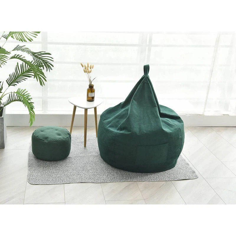 Housse de pouf d'extérieur imperméable à fermeture éclair