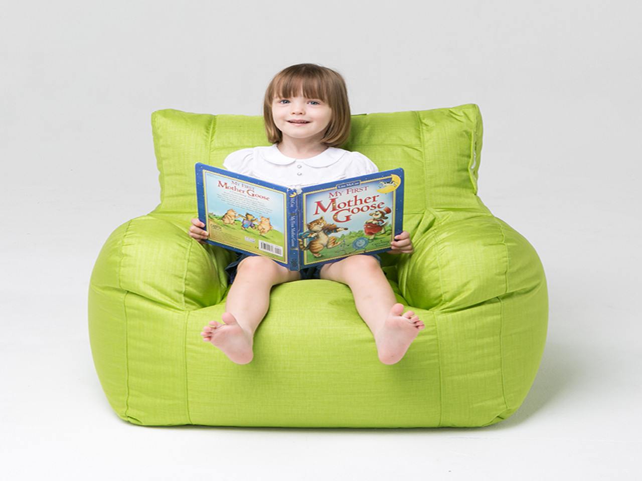 Children Beige Children Bean Bag Chair Cover