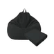 Housse de fauteuil poire pliante noire
