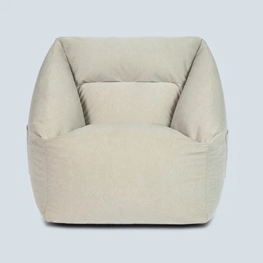 Housse de chaise de canapé en forme de pouf en fourrure