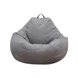 Housse de canapé pouf gris