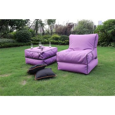Housse de fauteuil poire d'extérieur en lin