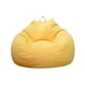 Housse de fauteuil poire pliante jaune