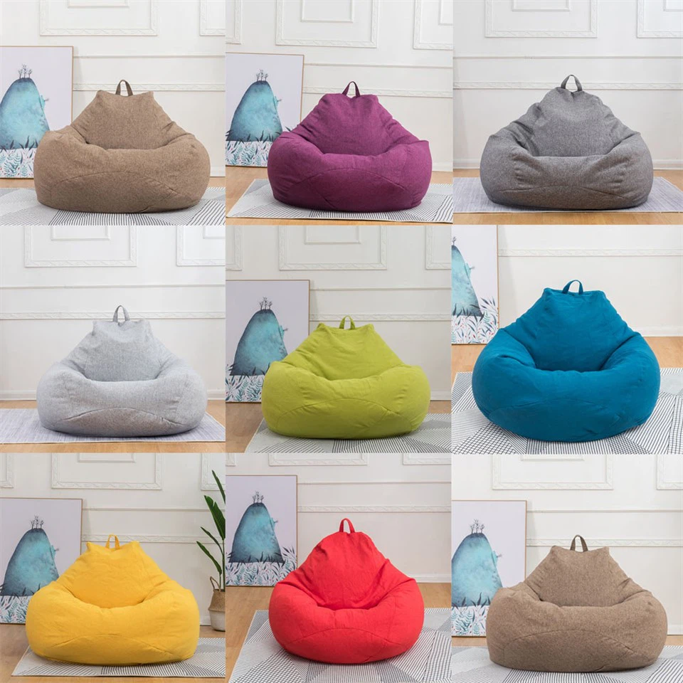 Rangement de housse de canapé à pouf carré