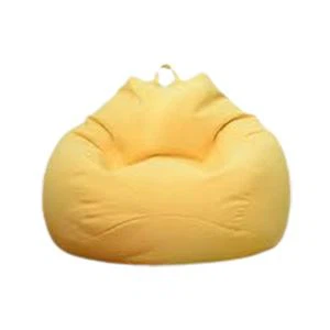 Housse de fauteuil poire pliante jaune