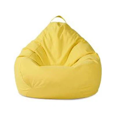 Housse de fauteuil poire d'extérieur jaune